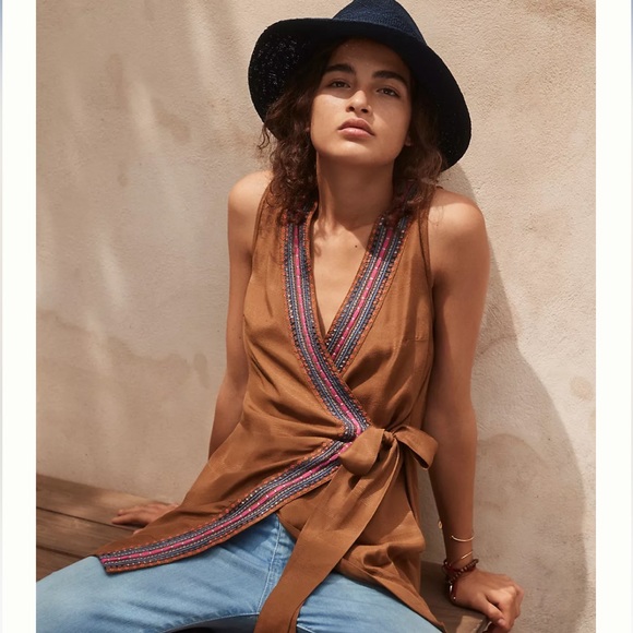 Anthropologie Maeve Liviana Wrap Tunic. Size: Small - Picture 4 of 13